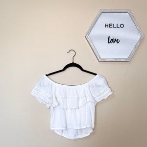 Off the Shoulder Crop Top